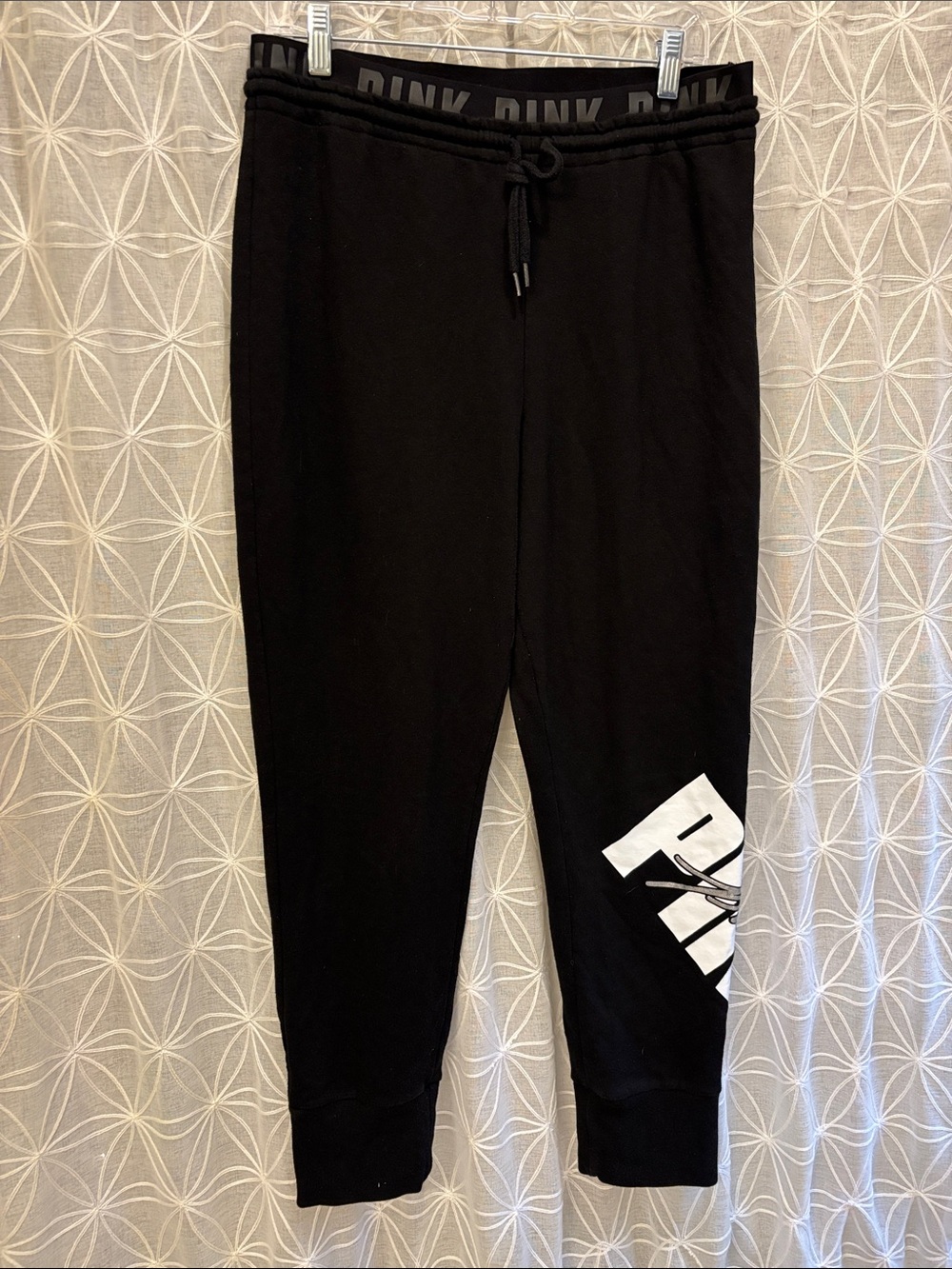 PINK Victoria's Secret Black Drawstring Sweatpants